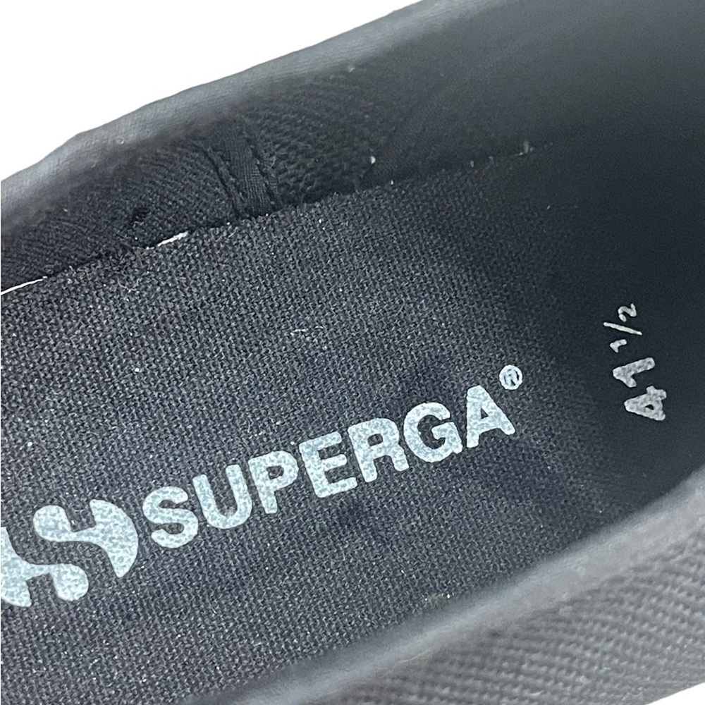 Superga 2790 Platform Sneakers - Black Size 41.5 Usa M 8.5, Usa W 10 — image 8 of 8